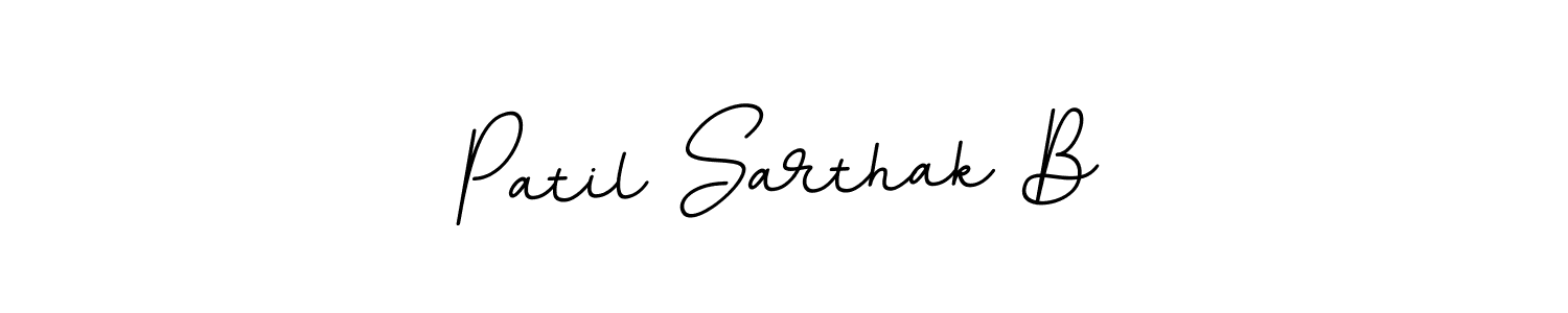 It looks lik you need a new signature style for name Patil Sarthak B. Design unique handwritten (BallpointsItalic-DORy9) signature with our free signature maker in just a few clicks. Patil Sarthak B signature style 11 images and pictures png