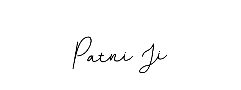 The best way (BallpointsItalic-DORy9) to make a short signature is to pick only two or three words in your name. The name Patni Ji include a total of six letters. For converting this name. Patni Ji signature style 11 images and pictures png