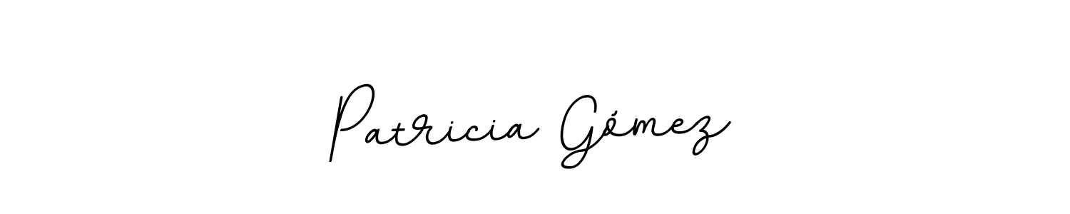 How to make Patricia Gómez name signature. Use BallpointsItalic-DORy9 style for creating short signs online. This is the latest handwritten sign. Patricia Gómez signature style 11 images and pictures png