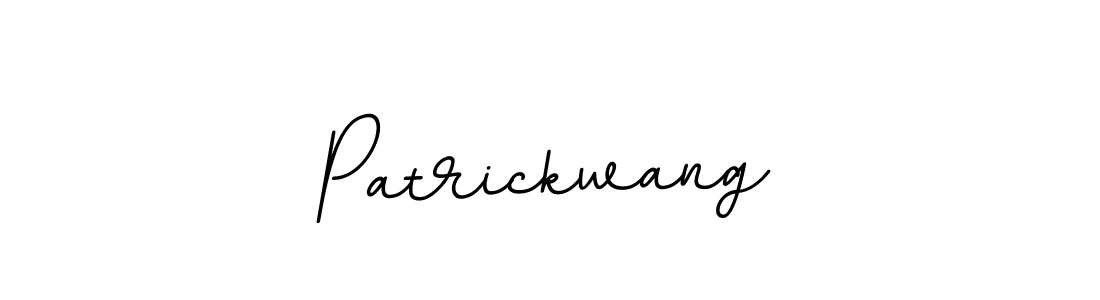 The best way (BallpointsItalic-DORy9) to make a short signature is to pick only two or three words in your name. The name Patrickwang include a total of six letters. For converting this name. Patrickwang signature style 11 images and pictures png