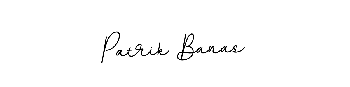 The best way (BallpointsItalic-DORy9) to make a short signature is to pick only two or three words in your name. The name Patrik Banas include a total of six letters. For converting this name. Patrik Banas signature style 11 images and pictures png