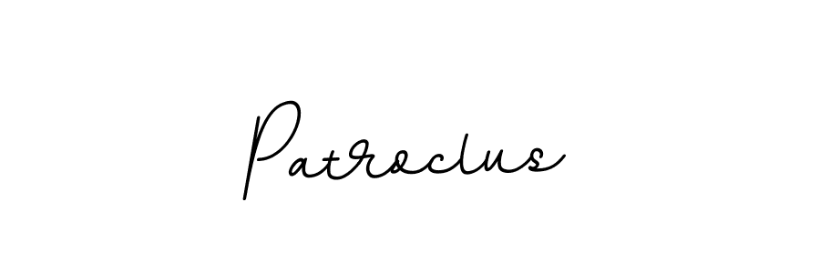 Design your own signature with our free online signature maker. With this signature software, you can create a handwritten (BallpointsItalic-DORy9) signature for name Patroclus. Patroclus signature style 11 images and pictures png