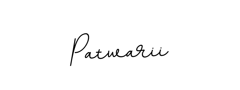 Create a beautiful signature design for name Patwarii. With this signature (BallpointsItalic-DORy9) fonts, you can make a handwritten signature for free. Patwarii signature style 11 images and pictures png