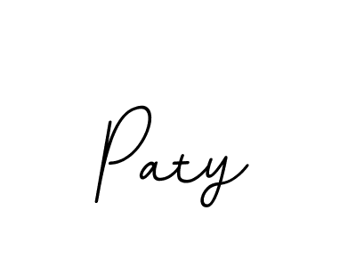 You should practise on your own different ways (BallpointsItalic-DORy9) to write your name (Paty) in signature. don't let someone else do it for you. Paty signature style 11 images and pictures png