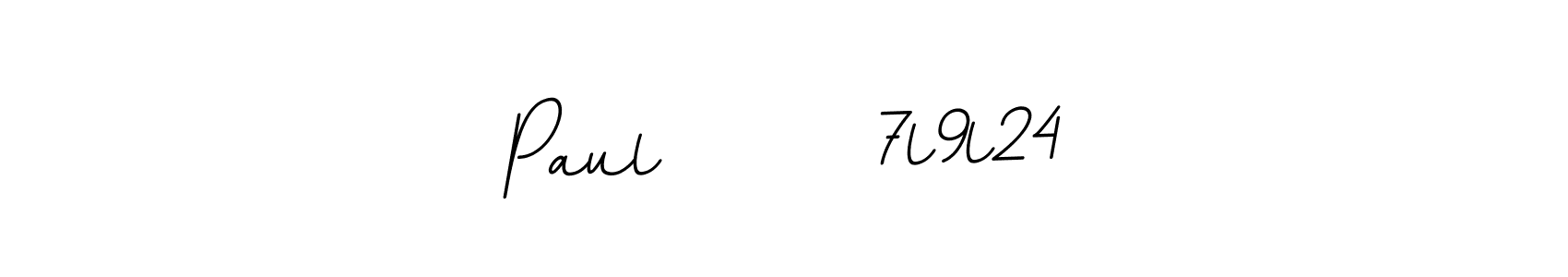 You should practise on your own different ways (BallpointsItalic-DORy9) to write your name (Paul       7l9l24) in signature. don't let someone else do it for you. Paul       7l9l24 signature style 11 images and pictures png