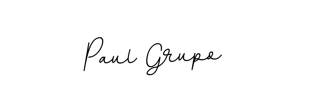 Create a beautiful signature design for name Paul Grupo. With this signature (BallpointsItalic-DORy9) fonts, you can make a handwritten signature for free. Paul Grupo signature style 11 images and pictures png