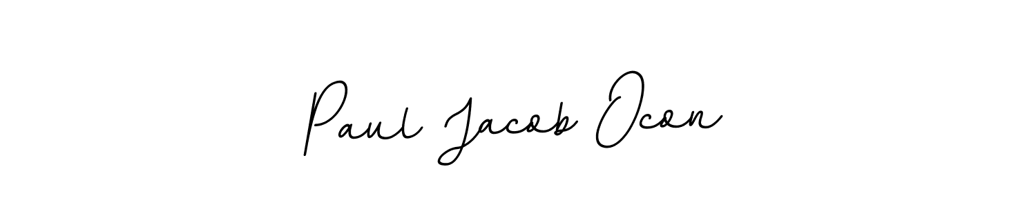 Design your own signature with our free online signature maker. With this signature software, you can create a handwritten (BallpointsItalic-DORy9) signature for name Paul Jacob Ocon. Paul Jacob Ocon signature style 11 images and pictures png