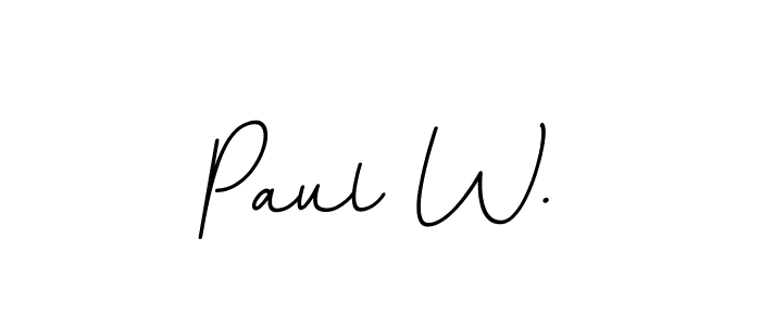 if you are searching for the best signature style for your name Paul W.. so please give up your signature search. here we have designed multiple signature styles  using BallpointsItalic-DORy9. Paul W. signature style 11 images and pictures png