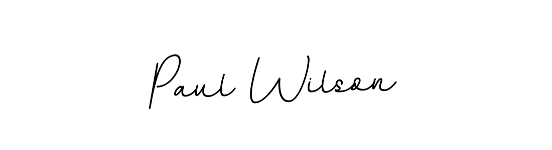 Use a signature maker to create a handwritten signature online. With this signature software, you can design (BallpointsItalic-DORy9) your own signature for name Paul Wilson. Paul Wilson signature style 11 images and pictures png