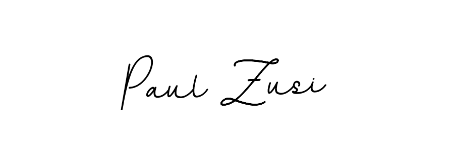 How to make Paul Zusi name signature. Use BallpointsItalic-DORy9 style for creating short signs online. This is the latest handwritten sign. Paul Zusi signature style 11 images and pictures png