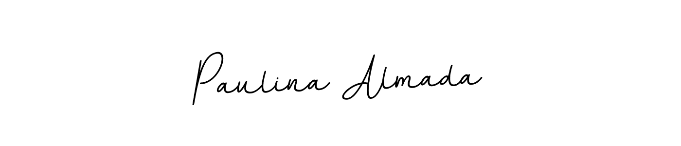 BallpointsItalic-DORy9 is a professional signature style that is perfect for those who want to add a touch of class to their signature. It is also a great choice for those who want to make their signature more unique. Get Paulina Almada name to fancy signature for free. Paulina Almada signature style 11 images and pictures png