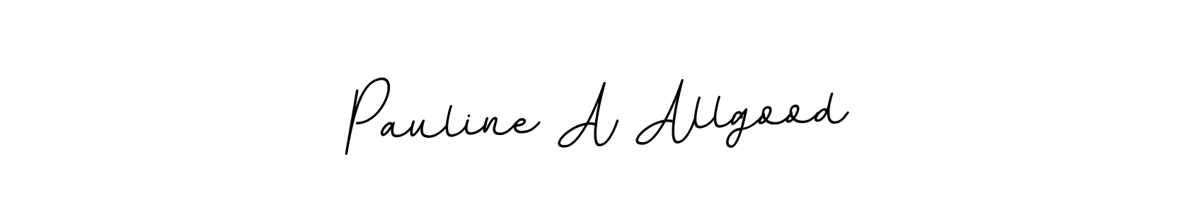 Also we have Pauline A Allgood name is the best signature style. Create professional handwritten signature collection using BallpointsItalic-DORy9 autograph style. Pauline A Allgood signature style 11 images and pictures png