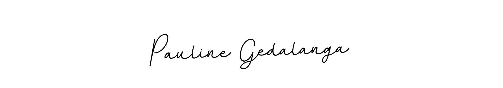 How to make Pauline Gedalanga name signature. Use BallpointsItalic-DORy9 style for creating short signs online. This is the latest handwritten sign. Pauline Gedalanga signature style 11 images and pictures png