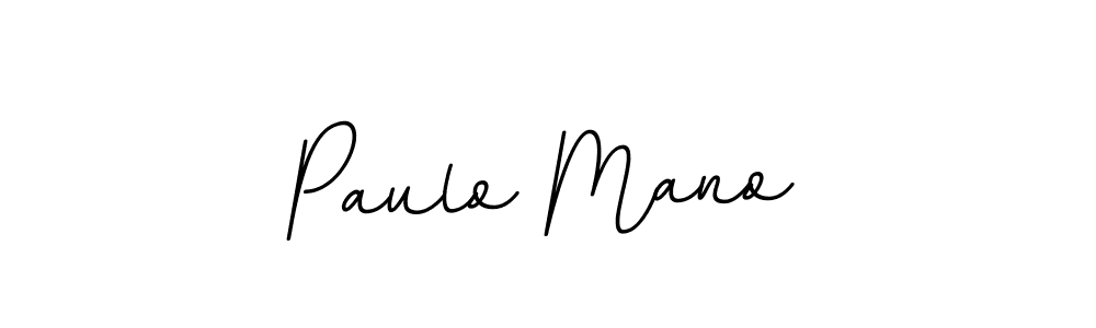 Make a beautiful signature design for name Paulo Mano. With this signature (BallpointsItalic-DORy9) style, you can create a handwritten signature for free. Paulo Mano signature style 11 images and pictures png