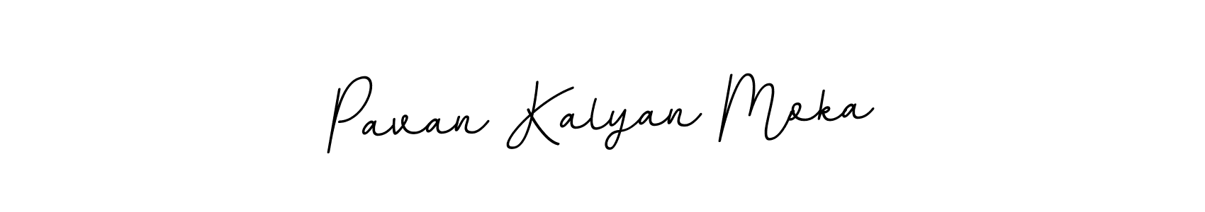 Create a beautiful signature design for name Pavan Kalyan Moka. With this signature (BallpointsItalic-DORy9) fonts, you can make a handwritten signature for free. Pavan Kalyan Moka signature style 11 images and pictures png