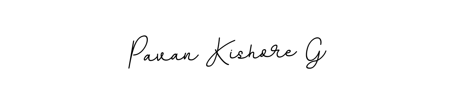 Make a beautiful signature design for name Pavan Kishore G. With this signature (BallpointsItalic-DORy9) style, you can create a handwritten signature for free. Pavan Kishore G signature style 11 images and pictures png