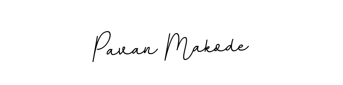 How to make Pavan Makode name signature. Use BallpointsItalic-DORy9 style for creating short signs online. This is the latest handwritten sign. Pavan Makode signature style 11 images and pictures png