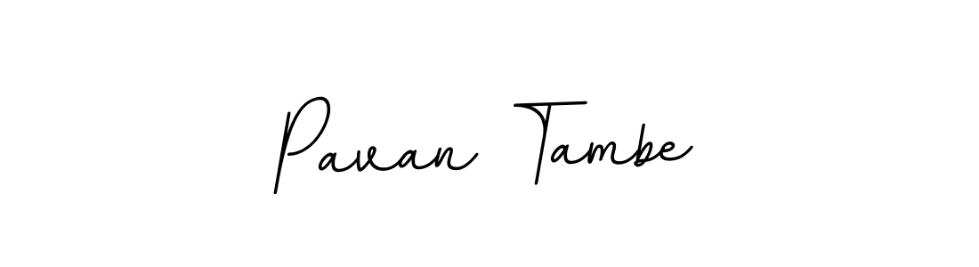 Use a signature maker to create a handwritten signature online. With this signature software, you can design (BallpointsItalic-DORy9) your own signature for name Pavan Tambe. Pavan Tambe signature style 11 images and pictures png