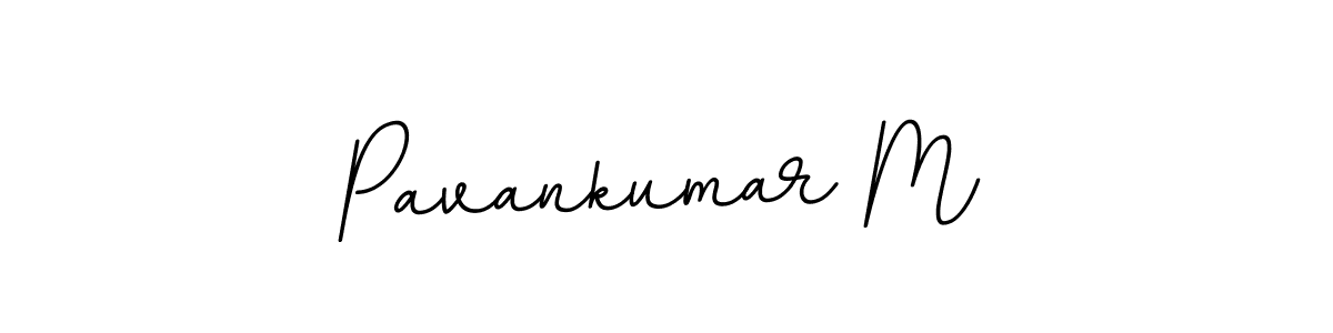 The best way (BallpointsItalic-DORy9) to make a short signature is to pick only two or three words in your name. The name Pavankumar M include a total of six letters. For converting this name. Pavankumar M signature style 11 images and pictures png