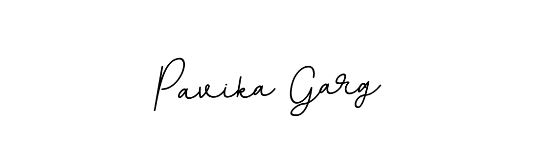 Design your own signature with our free online signature maker. With this signature software, you can create a handwritten (BallpointsItalic-DORy9) signature for name Pavika Garg. Pavika Garg signature style 11 images and pictures png