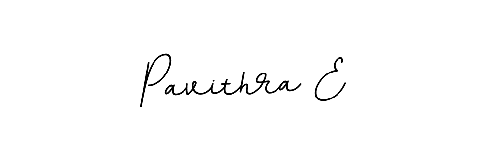How to make Pavithra E name signature. Use BallpointsItalic-DORy9 style for creating short signs online. This is the latest handwritten sign. Pavithra E signature style 11 images and pictures png