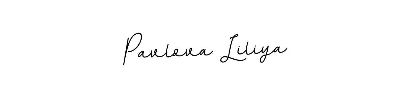 if you are searching for the best signature style for your name Pavlova Liliya. so please give up your signature search. here we have designed multiple signature styles  using BallpointsItalic-DORy9. Pavlova Liliya signature style 11 images and pictures png