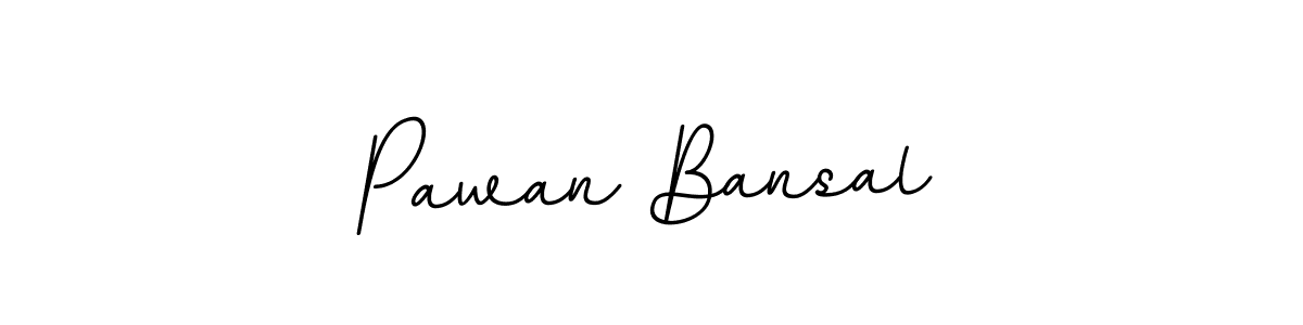 Use a signature maker to create a handwritten signature online. With this signature software, you can design (BallpointsItalic-DORy9) your own signature for name Pawan Bansal. Pawan Bansal signature style 11 images and pictures png