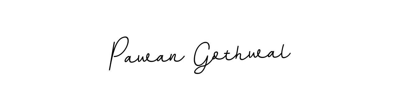 Pawan Gothwal stylish signature style. Best Handwritten Sign (BallpointsItalic-DORy9) for my name. Handwritten Signature Collection Ideas for my name Pawan Gothwal. Pawan Gothwal signature style 11 images and pictures png