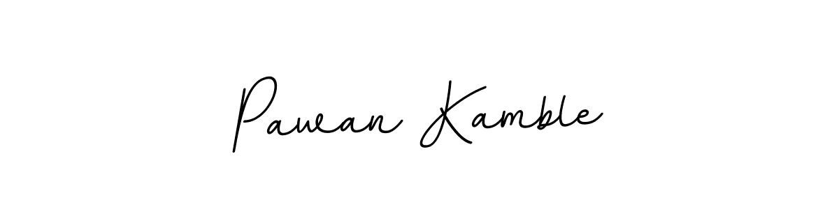 Make a beautiful signature design for name Pawan Kamble. With this signature (BallpointsItalic-DORy9) style, you can create a handwritten signature for free. Pawan Kamble signature style 11 images and pictures png