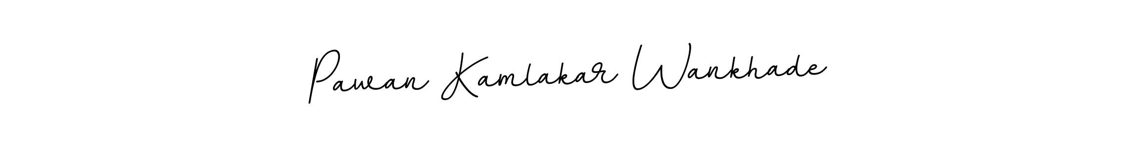 Make a beautiful signature design for name Pawan Kamlakar Wankhade. Use this online signature maker to create a handwritten signature for free. Pawan Kamlakar Wankhade signature style 11 images and pictures png