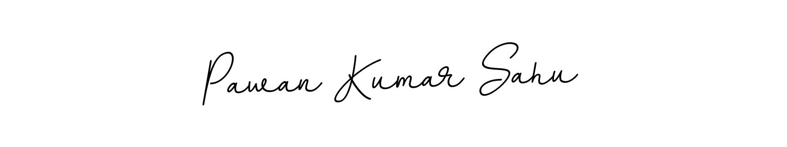 Create a beautiful signature design for name Pawan Kumar Sahu. With this signature (BallpointsItalic-DORy9) fonts, you can make a handwritten signature for free. Pawan Kumar Sahu signature style 11 images and pictures png