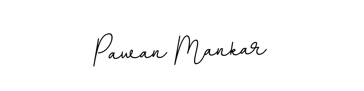 Use a signature maker to create a handwritten signature online. With this signature software, you can design (BallpointsItalic-DORy9) your own signature for name Pawan Mankar. Pawan Mankar signature style 11 images and pictures png