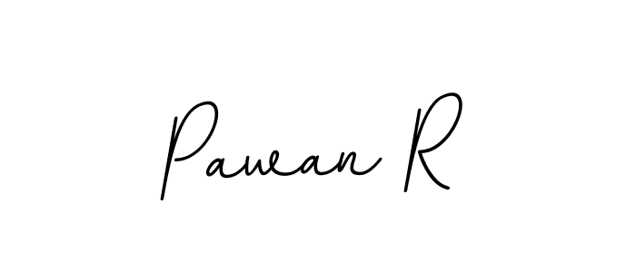 Make a beautiful signature design for name Pawan R. With this signature (BallpointsItalic-DORy9) style, you can create a handwritten signature for free. Pawan R signature style 11 images and pictures png