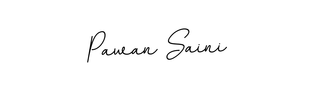Pawan Saini stylish signature style. Best Handwritten Sign (BallpointsItalic-DORy9) for my name. Handwritten Signature Collection Ideas for my name Pawan Saini. Pawan Saini signature style 11 images and pictures png