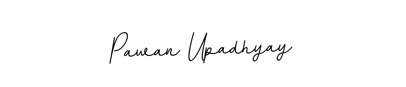 How to make Pawan Upadhyay name signature. Use BallpointsItalic-DORy9 style for creating short signs online. This is the latest handwritten sign. Pawan Upadhyay signature style 11 images and pictures png