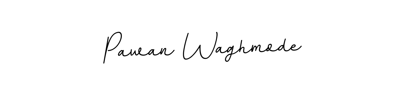 How to make Pawan Waghmode name signature. Use BallpointsItalic-DORy9 style for creating short signs online. This is the latest handwritten sign. Pawan Waghmode signature style 11 images and pictures png