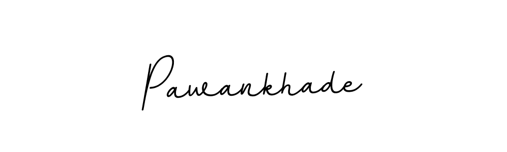 How to make Pawankhade name signature. Use BallpointsItalic-DORy9 style for creating short signs online. This is the latest handwritten sign. Pawankhade signature style 11 images and pictures png