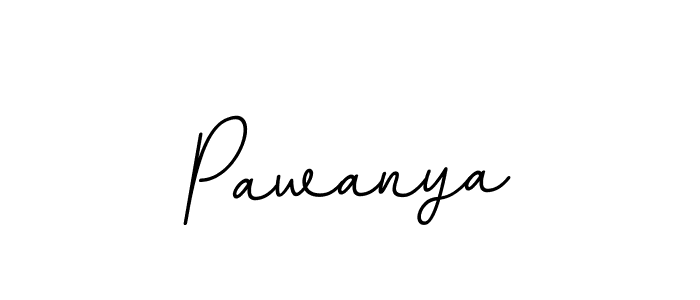 How to make Pawanya name signature. Use BallpointsItalic-DORy9 style for creating short signs online. This is the latest handwritten sign. Pawanya signature style 11 images and pictures png