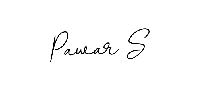 Pawar S stylish signature style. Best Handwritten Sign (BallpointsItalic-DORy9) for my name. Handwritten Signature Collection Ideas for my name Pawar S. Pawar S signature style 11 images and pictures png