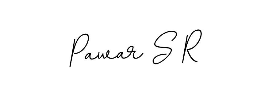 Create a beautiful signature design for name Pawar S R. With this signature (BallpointsItalic-DORy9) fonts, you can make a handwritten signature for free. Pawar S R signature style 11 images and pictures png