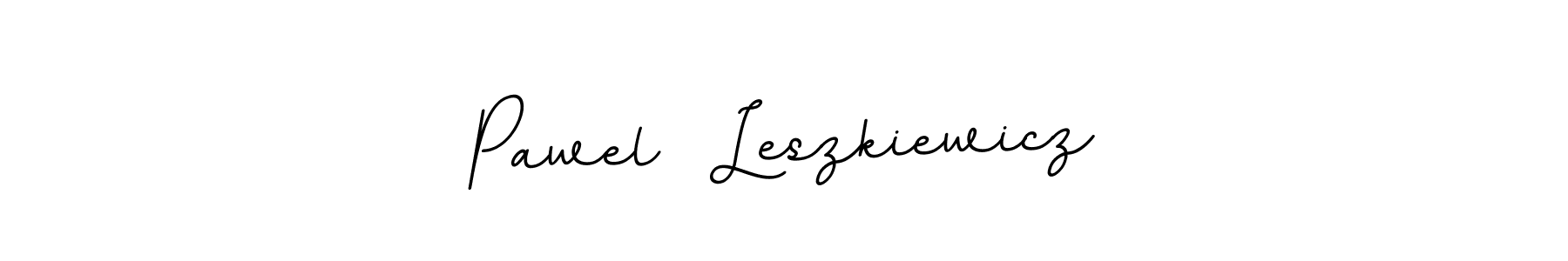 Make a beautiful signature design for name Pawel  Leszkiewicz. With this signature (BallpointsItalic-DORy9) style, you can create a handwritten signature for free. Pawel  Leszkiewicz signature style 11 images and pictures png