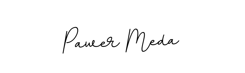 The best way (BallpointsItalic-DORy9) to make a short signature is to pick only two or three words in your name. The name Pawer Meda include a total of six letters. For converting this name. Pawer Meda signature style 11 images and pictures png