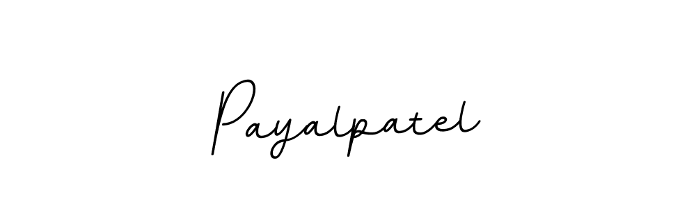 How to make Payalpatel name signature. Use BallpointsItalic-DORy9 style for creating short signs online. This is the latest handwritten sign. Payalpatel signature style 11 images and pictures png