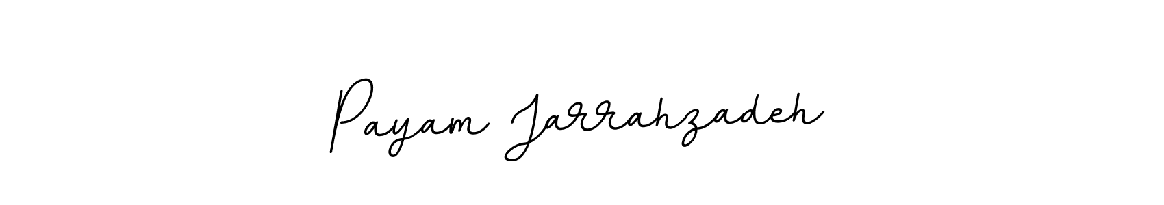 This is the best signature style for the Payam Jarrahzadeh name. Also you like these signature font (BallpointsItalic-DORy9). Mix name signature. Payam Jarrahzadeh signature style 11 images and pictures png