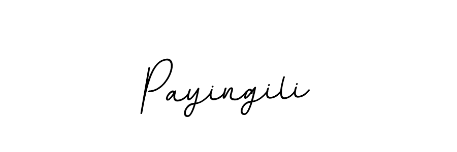 Use a signature maker to create a handwritten signature online. With this signature software, you can design (BallpointsItalic-DORy9) your own signature for name Payingili. Payingili signature style 11 images and pictures png