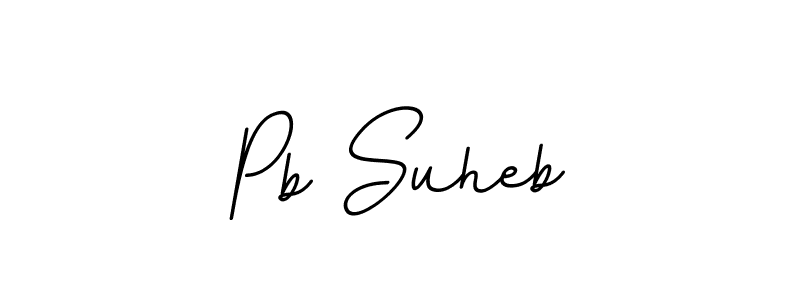 Create a beautiful signature design for name Pb Suheb. With this signature (BallpointsItalic-DORy9) fonts, you can make a handwritten signature for free. Pb Suheb signature style 11 images and pictures png