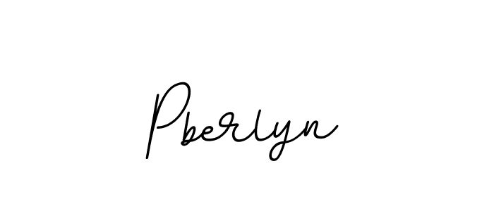 Design your own signature with our free online signature maker. With this signature software, you can create a handwritten (BallpointsItalic-DORy9) signature for name Pberlyn. Pberlyn signature style 11 images and pictures png