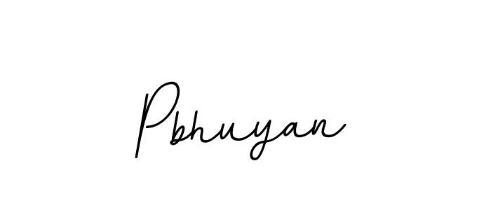 How to make Pbhuyan name signature. Use BallpointsItalic-DORy9 style for creating short signs online. This is the latest handwritten sign. Pbhuyan signature style 11 images and pictures png