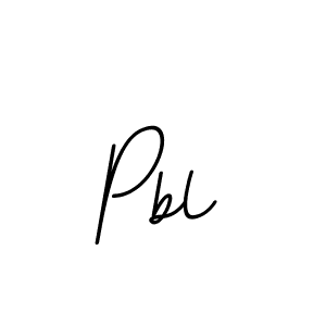 How to make Pbl name signature. Use BallpointsItalic-DORy9 style for creating short signs online. This is the latest handwritten sign. Pbl signature style 11 images and pictures png