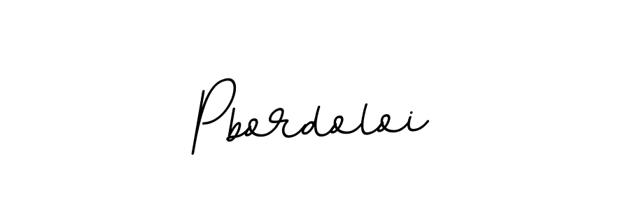 Pbordoloi stylish signature style. Best Handwritten Sign (BallpointsItalic-DORy9) for my name. Handwritten Signature Collection Ideas for my name Pbordoloi. Pbordoloi signature style 11 images and pictures png